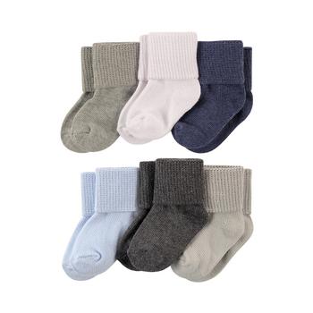 商品Basic Cuff Socks, 6-Pack,0-24 Months图片