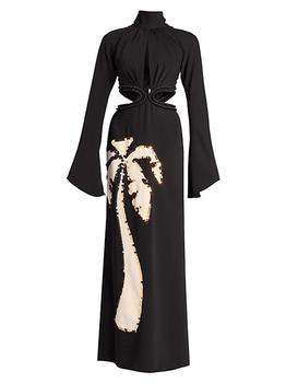 商品JOHANNA ORTIZ | Tropical Open-Back Gown,商家Saks Fifth Avenue,价格¥15560图片