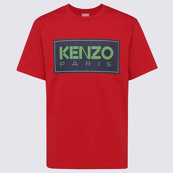 Kenzo | KENZO RED COTTON SHIRT商品图片,7.4折