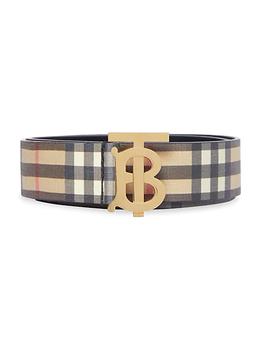 巴宝莉皮带, Burberry | Monogram Motif Vintage Check E-canvas Belt商品图片 