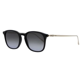 商品Salvatore Ferragamo Rectangular Sunglasses SF2846S 001 Black 53mm 2846图片