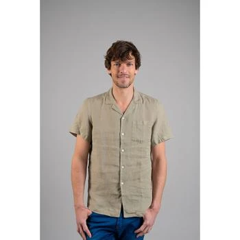 Les Garçons Faciles | Chemise Luigi Lino - Green Tea,商家The Bradery,价格¥372