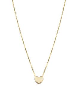 商品Oradina | 14K Yellow Gold Sweet Heart Pendant Necklace,商家Saks Fifth Avenue,价格¥1334图片