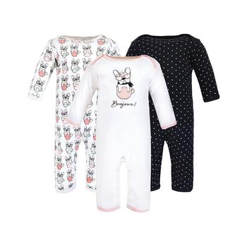 Hudson | Baby Girls Cotton Coveralls, Pack of 3商品图片,