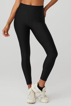 Alo | Airlift High-Waist 7/8 Corset Legging - Black商品图片,独家减免邮费