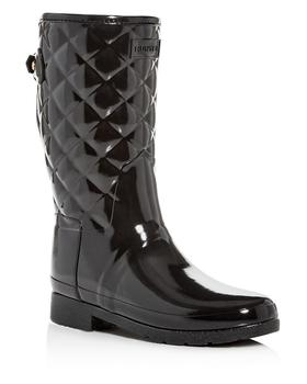 推荐Women's Refined Quilted Gloss Rain Boots商品