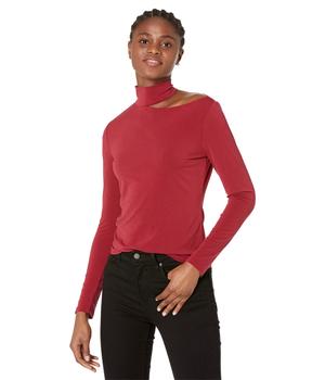 1. State是什么牌子, 1. State | One Cold-Shoulder Knit Crepe Top商品图片 7.5折
