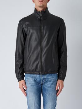 商品Emporio Armani | Man Leather Blouson Jacket Jacket,商家Italist,价格¥5216图片