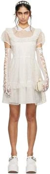 Anna Sui | SSENSE Exclusive White Ruffled Minidress,商家Ssense US,价格¥5320