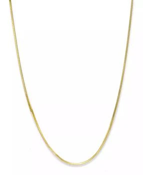 Giani Bernini | Giani Bernini 18K Gold over Sterling Silver Necklace, 16" Thin Snake Chain Necklace,商家Macy's,价格¥178