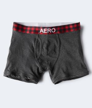product Aeropostale Men's Plaid Waistband Knit Boxer Briefs image