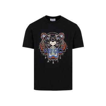 商品Kenzo Tiger Motif Logo Print Crewneck T-Shirt,商家Cettire,价格¥617图片