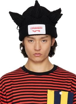 Charles Jeffrey Loverboy | Black Berserker Beanie,商家SSENSE HK,价格¥465