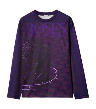 Burberry | Rose-Print Long-Sleeve T-Shirt 