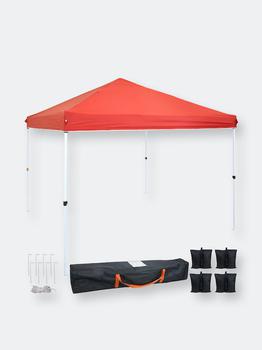 商品Sunnydaze Decor | 10'x10' Pop Up Canopy Tent Outdoor Wedding Party Shelter with Bag/Sandbags Blue 10 FT X 10 FT,商家Verishop,价格¥1223图片