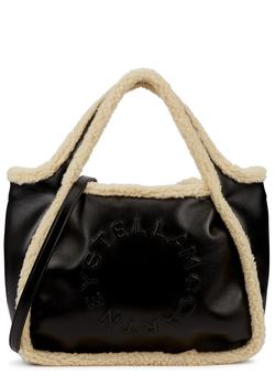 推荐Stella Logo black faux leather cross-body bag商品