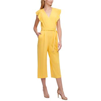 Tommy Hilfiger | Flutter-Sleeve Cropped Jumpsuit商品图片,5折