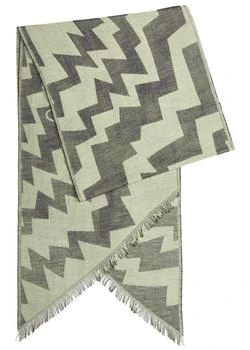 Vivienne Westwood | Zigzag logo-jacquard cotton scarf 独家减免邮费