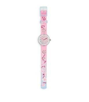 Flik Flak | Sparkling Cherry Blossom Watch,商家Harrods,价格¥510