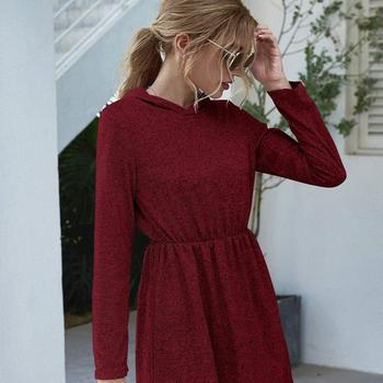 推荐Hoodie Light Long Sleeve Spring Dress商品