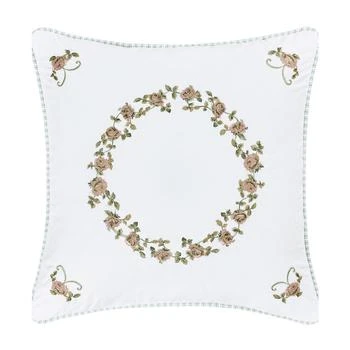 Royal Court | Rialto Circle Embroidered Decorative Pillow, 16" x 16",商家Macy's,价格¥337