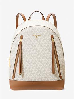 mk双肩包图片, Michael Kors | Brooklyn Large Logo Backpack商品图片 