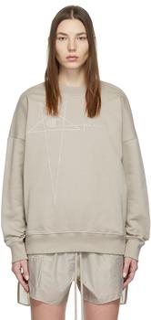 Rick Owens价格, Rick Owens | Taupe Champion Edition Pullover Sweatshirt商品图片 额外8.5折, 额外八五折