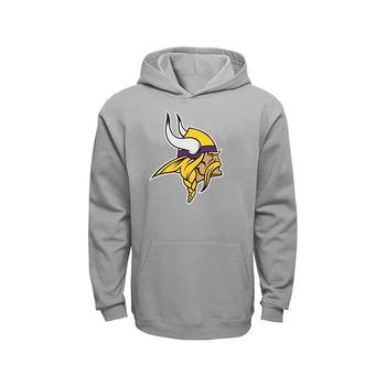 推荐Big Boys and Girls Gray Minnesota Vikings Current Logo Pullover Hoodie商品