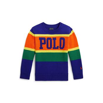 商品Ralph Lauren | Toddler and Little Boys Logo Striped Sweater,商家Macy's,价格¥390图片