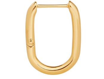 Celine | CELINE Separables 金色饰面黄铜圈式耳环商品图片,
