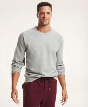 Brooks Brothers | Big & Tall Cotton-Blend Pique Crewneck Sweatshirt商品图片,3.9折