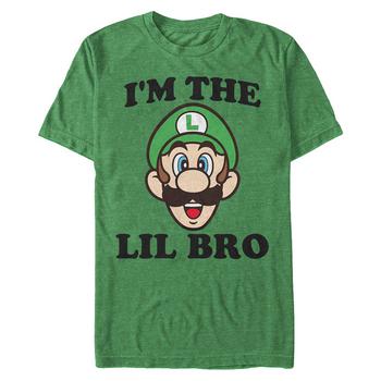 Nintendo | Nintendo Men's Super Mario Lil Bro Short Sleeve T-Shirt商品图片,独家减免邮费