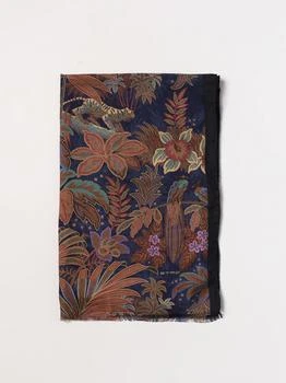 推荐Etro scarf in cashmere and silk with floral print商品