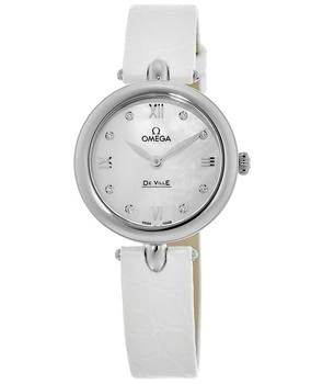 推荐Omega De Ville Prestige Quartz 27.4mm Dewdrop Mother of Pearl Diamond Dial Women's Watch 424.13.27.60.55.001商品