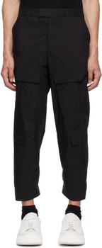 product Black Cotton Cargo Pants image