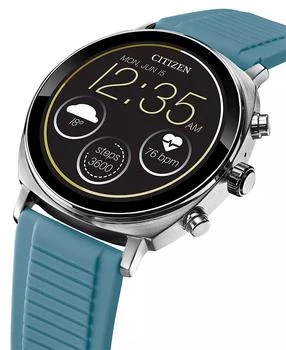 Citizen | Unisex CZ Smart Wear OS Blue Silicone Strap Smart Watch 41mm,商家Macy's,价格¥2314