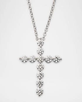 Neiman Marcus Diamonds | 18K White Gold Diamond Cross Pendant, 1.16tcw,商家Neiman Marcus,价格¥37481