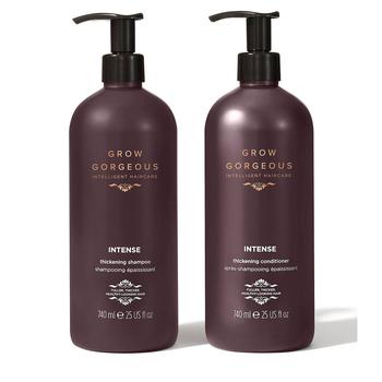 商品Supersize Intense Thickening Shampoo & Conditioner Duo (Worth $98.00)(FREE GIFT),商家Grow Gorgeous,价格¥643图片
