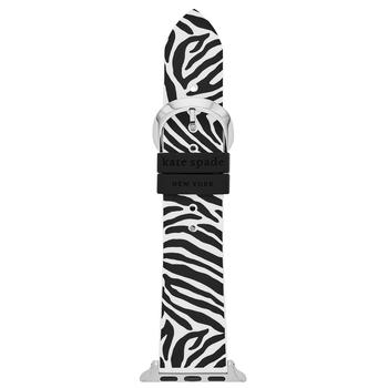 Kate Spade, Kate Spade | Women's Zebra Print Silicone Band for Apple Watch, 38mm, 40mm, 41mm商品图片 