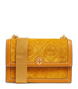 推荐Embossed Suede Monogram Cross-Body Bag商品