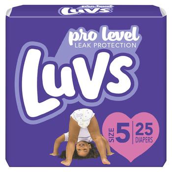 商品Luvs | Pro Level Leak Protection Diapers Size 5,商家Walgreens,价格¥73图片