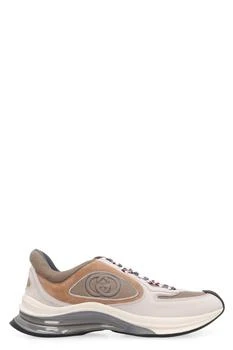 Gucci | GUCCI GUCCI RUN LEATHER AND FABRIC LOW-TOP SNEAKERS 6.6折