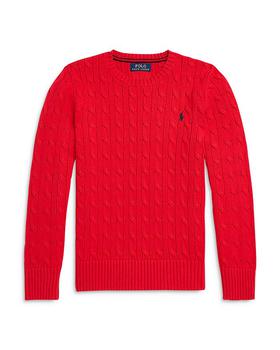 商品Boys' Cable Knit Cotton Sweater - Little Kid, Big Kid图片