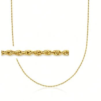 Ross-Simons 1.5mm 14kt Yellow Gold Twisted Rope-Chain Necklace