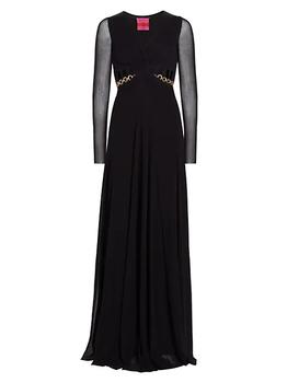 商品Ada Chain-Embellished Cut Out Gown,商家Saks Fifth Avenue,价格¥6533图片