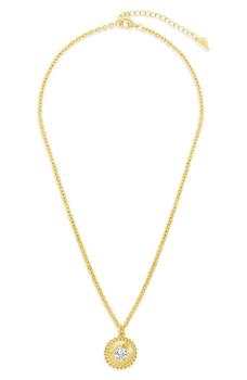 商品Sterling Forever | 14K Gold Plated Jaliyah CZ Pendant Necklace,商家Nordstrom Rack,价格¥92图片