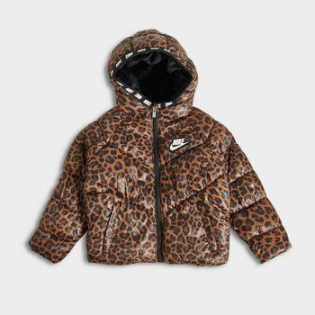 NIKE | Girls' Toddler Nike Printed Hooded Puffer Jacket商品图片,