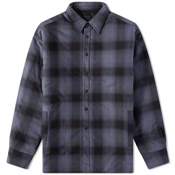 纪梵希男装直邮, Givenchy | Givenchy Classic Plaid Overshirt商品图片 满$300享9.5折, 满折