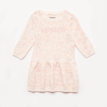 Kenzo, Kenzo | KENZO Newborn Animal Print Dress - Pale Pink商品图片 3折