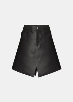 推荐MM6 Maison Margiela Black Leather Skirt商品